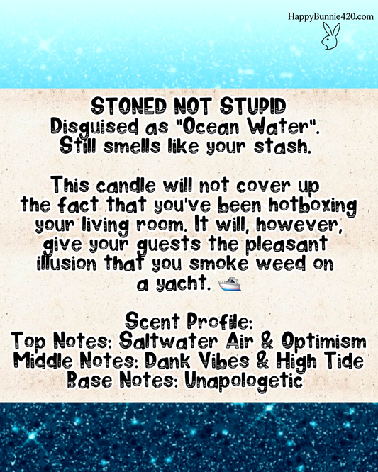 Stoned Not Stupid Candle