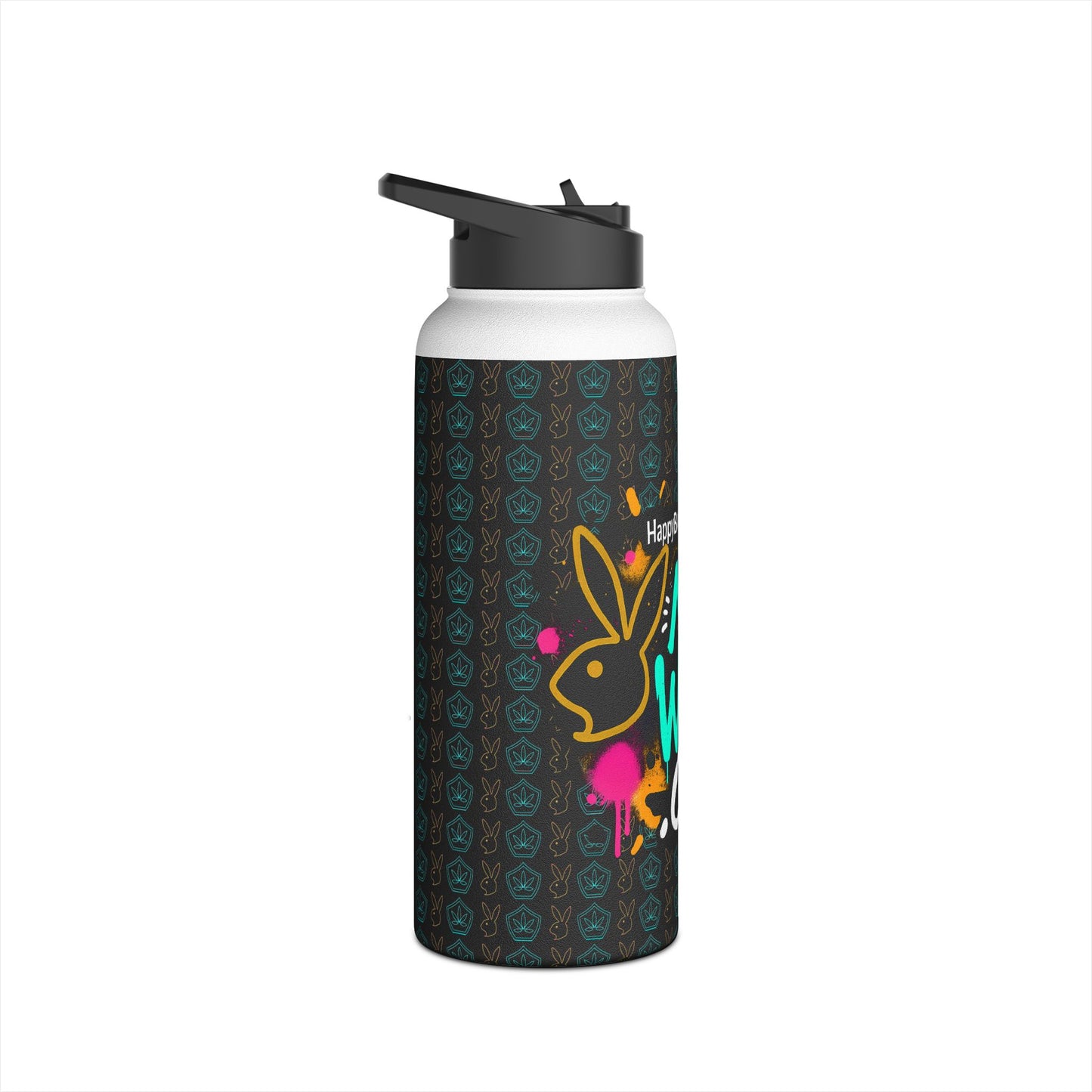 MyWeed.Club x HappyBunnie420.com Collab - Stainless Steel Water Bottle 32 oz
