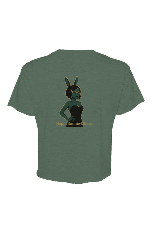 HappyBunnie420 Brand Crop Tee