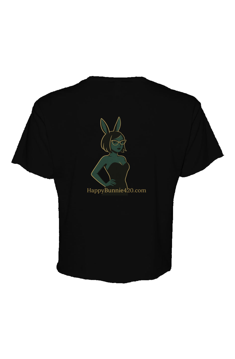 HappyBunnie420 Brand Crop Tee