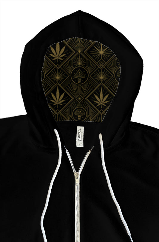 MyWeed.Club x HappyBunnie420.com Collab Zip Up Hoodie 