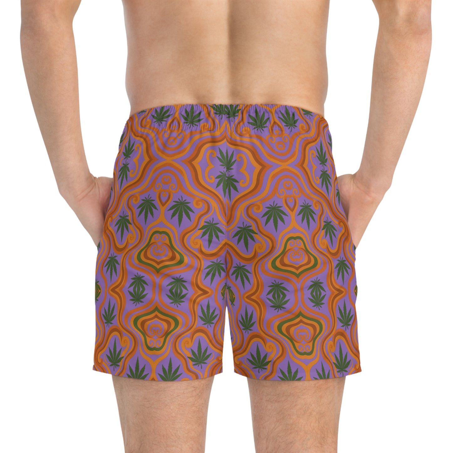 Retro Swim Trunks by HappyBunnie420