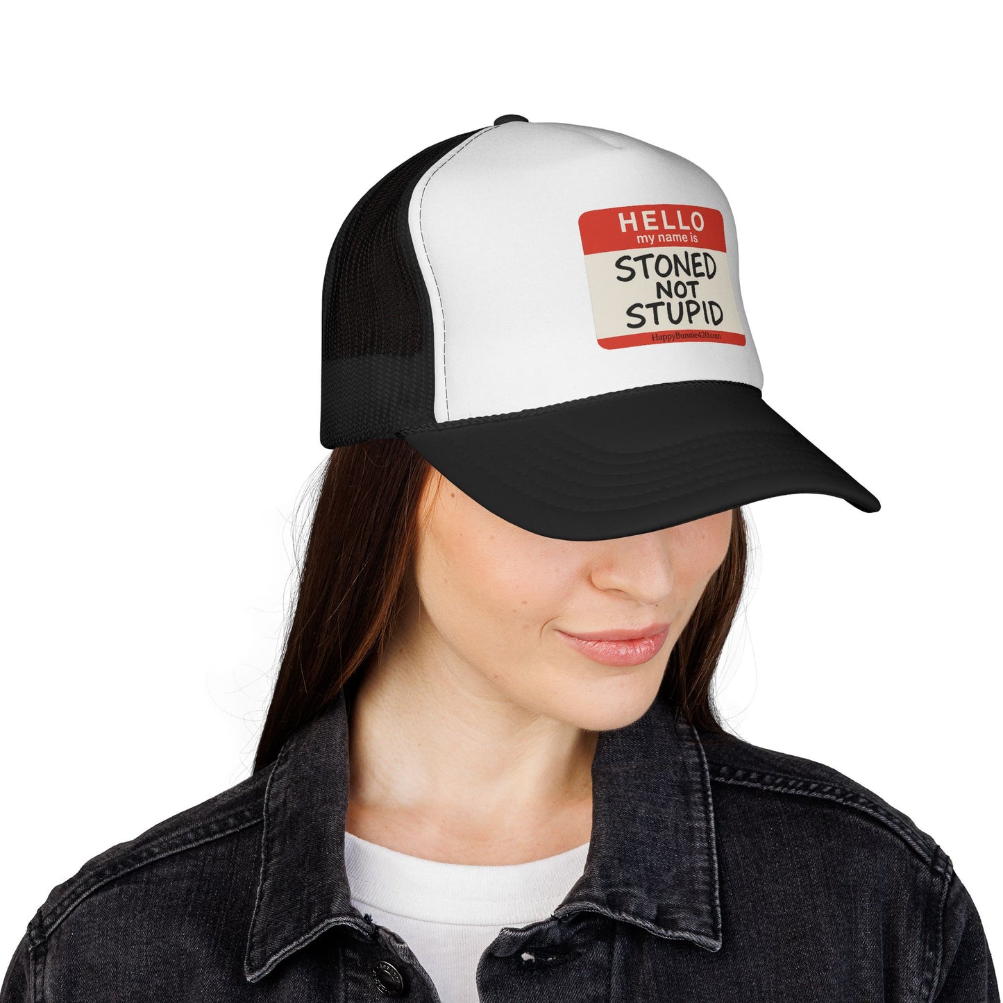 Stoned Not Stupid Trucker Hat