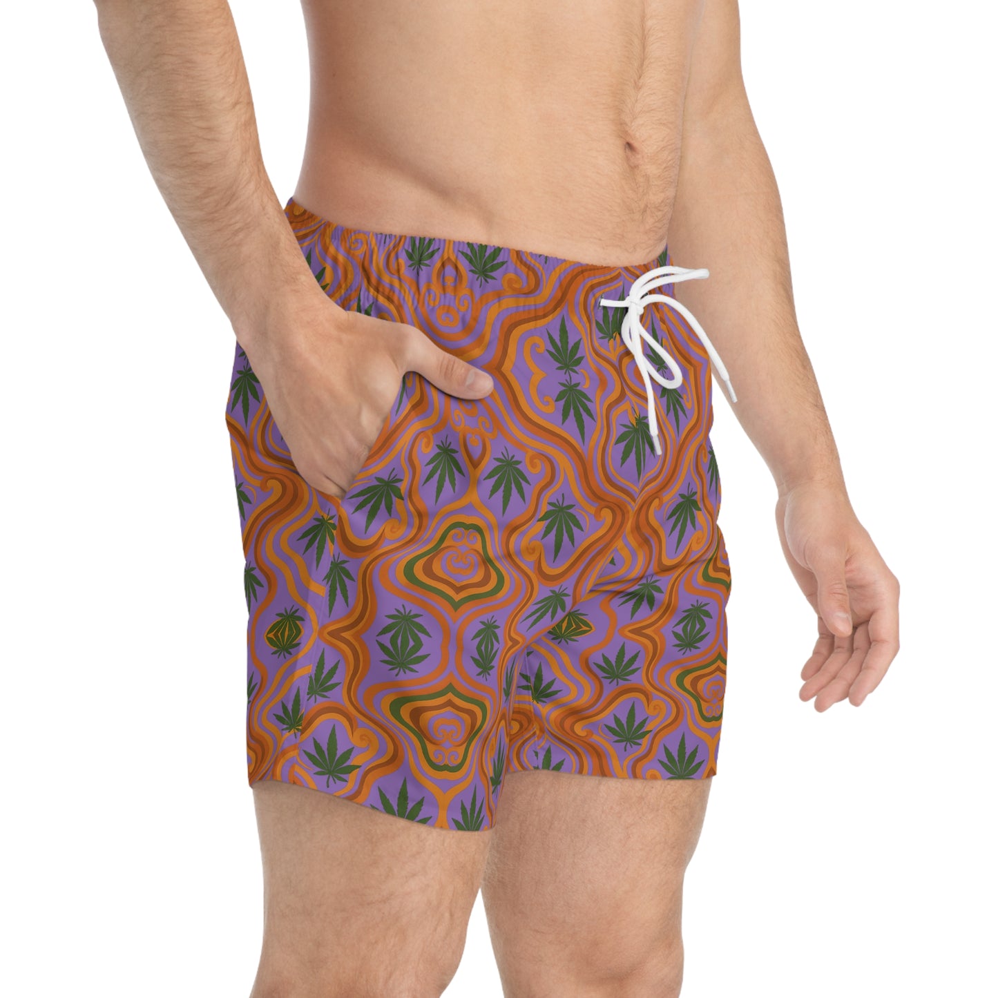 Retro Swim Trunks by HappyBunnie420